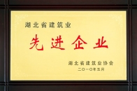 公司榮獲2009年度湖北省建筑業(yè)“先進企業(yè)”稱號